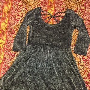 Glittery Midi Dress